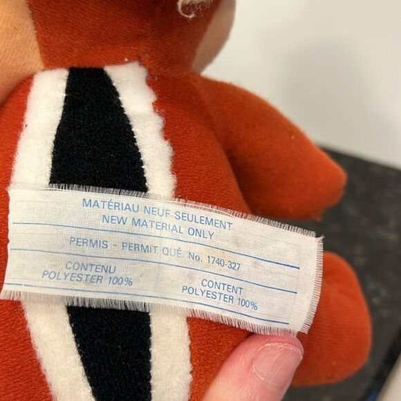 VTG Disney Chip N Dale Rescue Rangers Playskool 1989 Plush 7” Chip Doll Toy 80s - Picture 7 of 7